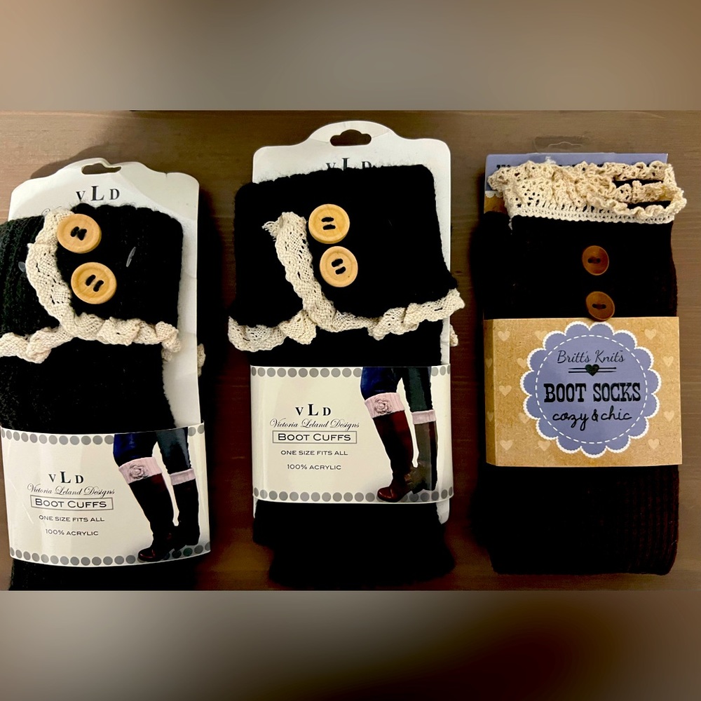 Brand new boot cuffs and socks
